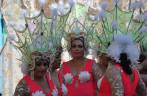 Fantasias de carnaval em Isla Mujeres, no litoral sul do México, do lado do Caribe